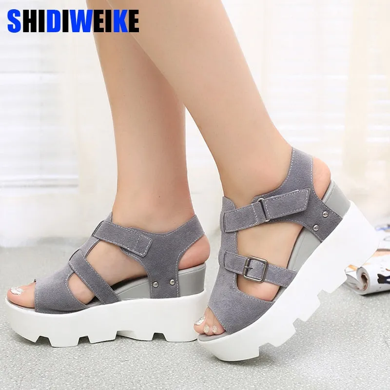 Lightweight Flip Flops With Arch Support 2019 Summer Sandals Shoes Women High Heel Casual Shoes footwear flip flops Open Toe Platform Gladiator Sandals Women Shoes m693