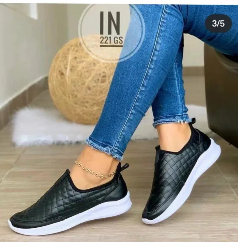 Tabi Loafers 2023 Solid Color Women Sneakers | Round Toe Thick Bottom Loafers | Casual Luxury Vulcanized Shoes