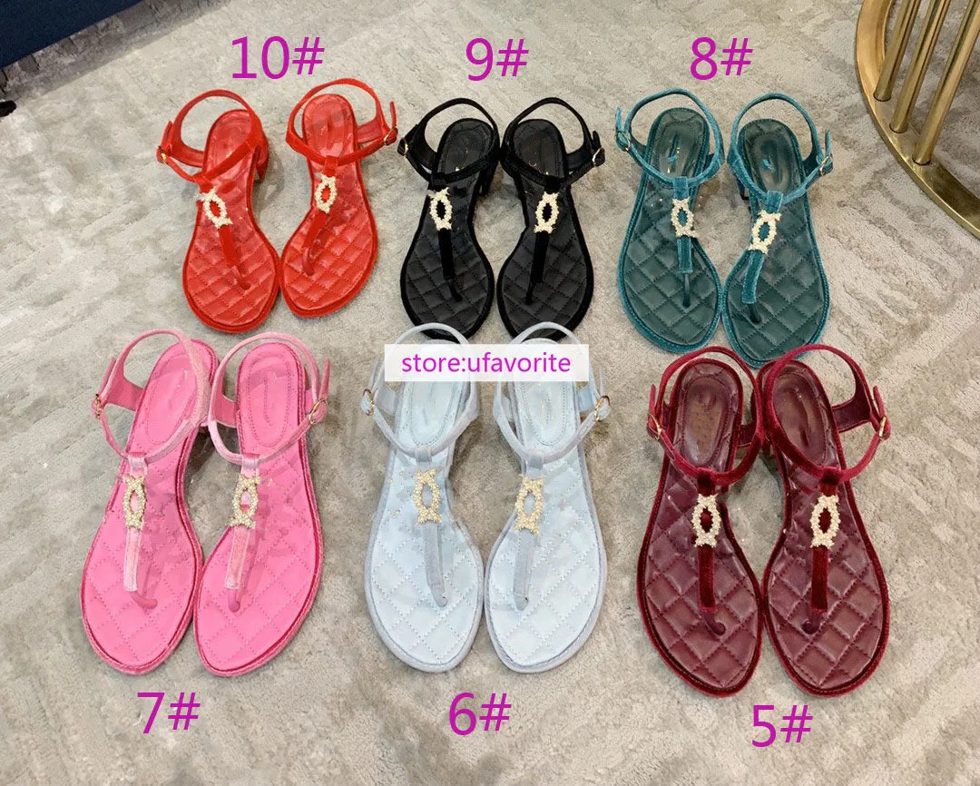 4cm&1cm leather flats sandals fashion Flip flops shoes women 2022new 35-42 Gloss Flip Flops