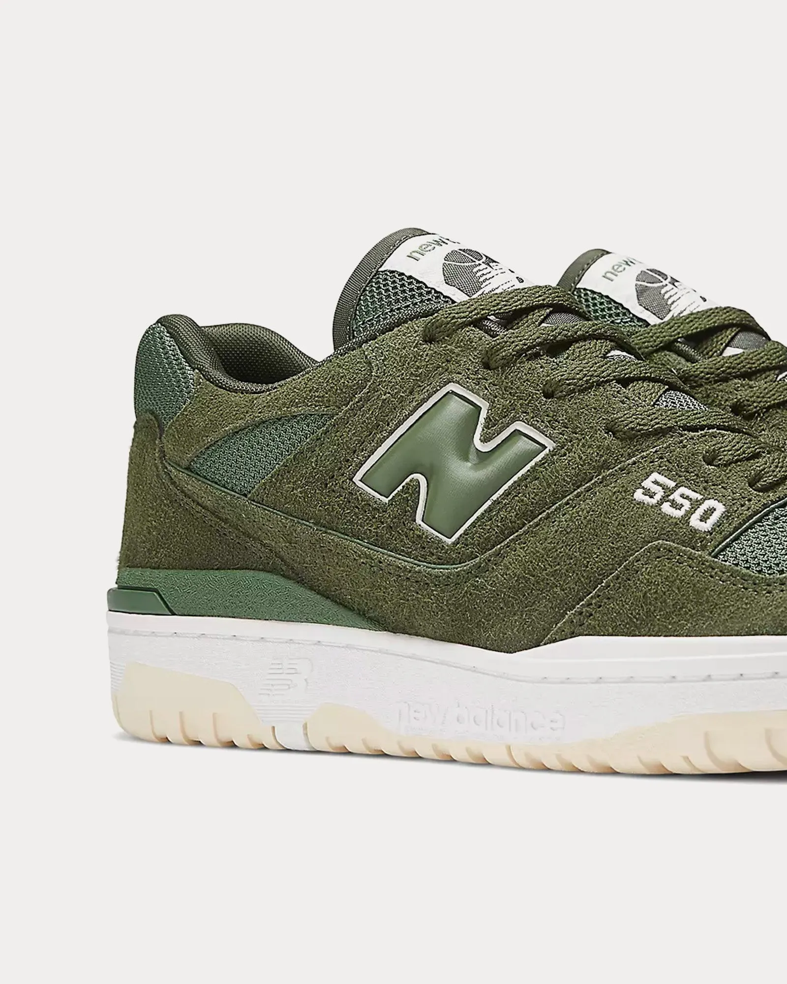 Gray Blue New Balance 550 Nori / Kombu / Macadamia Nut Low Top Sneakers