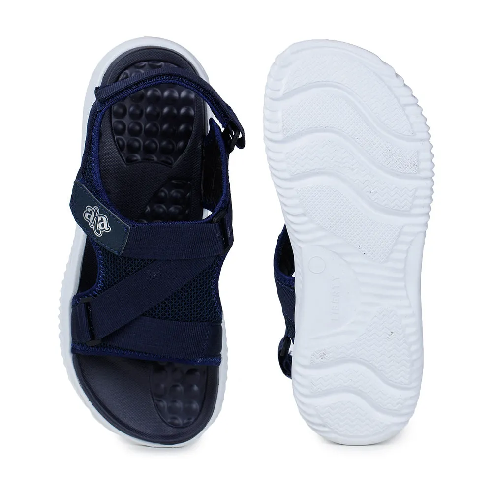 A-HA By Liberty STAMINA-6 Blue Casual Sandals For Men Sandals With Good Arch Support