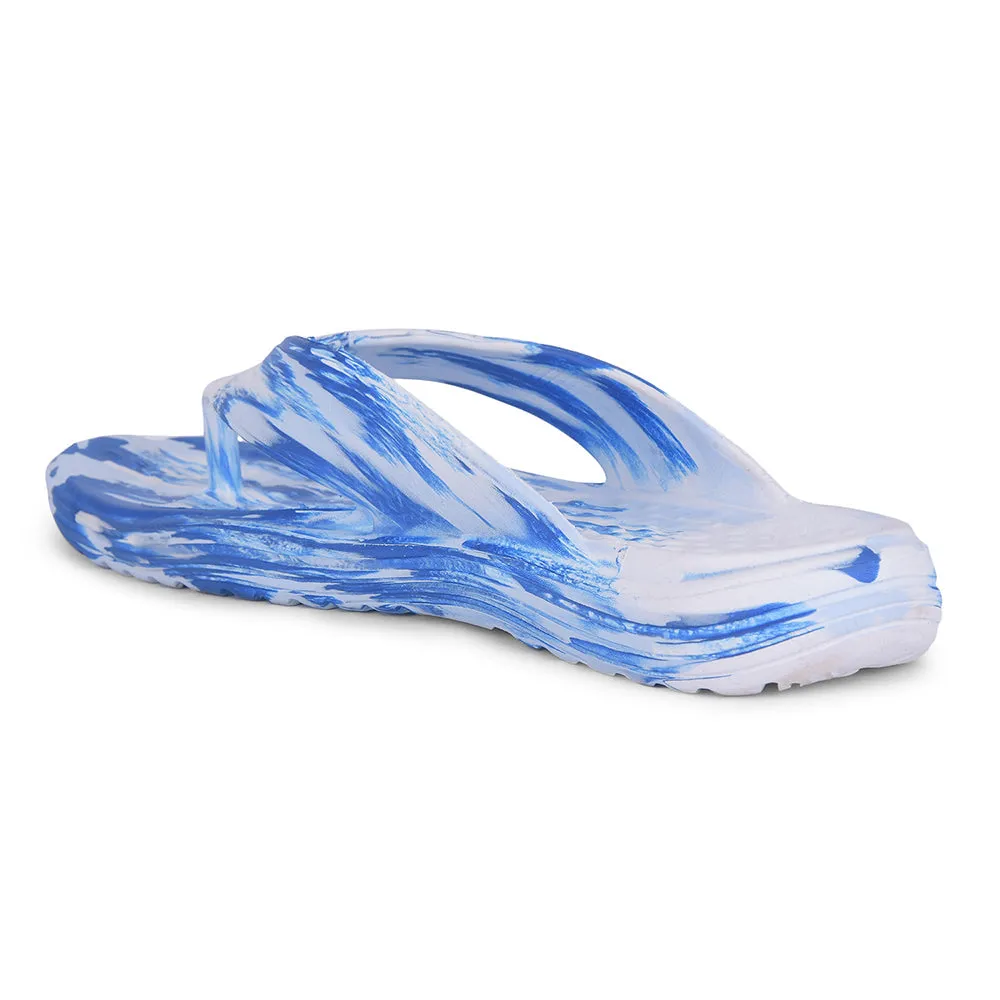 A-HA Casual White Flip Flop For Men BEACHTIME5 By Liberty Football Slides