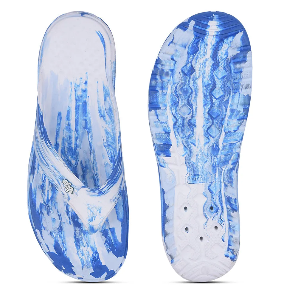 Animal Adult Slippers A-HA Casual White Flip Flop For Men BEACHTIME5 By Liberty