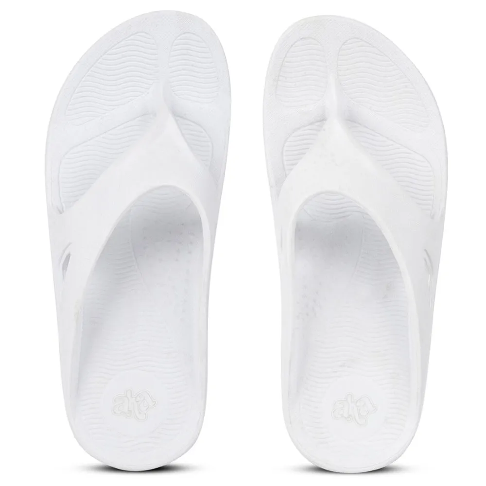 A-HA Casual White Slippers For Men STEP-STAR By Liberty Best Ballet Slippers