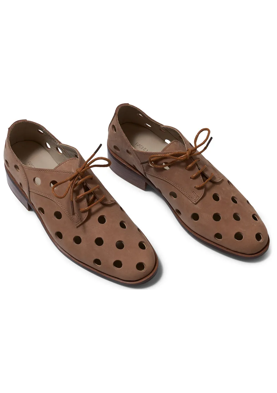 Acker Flat Taupe Logo Loafers