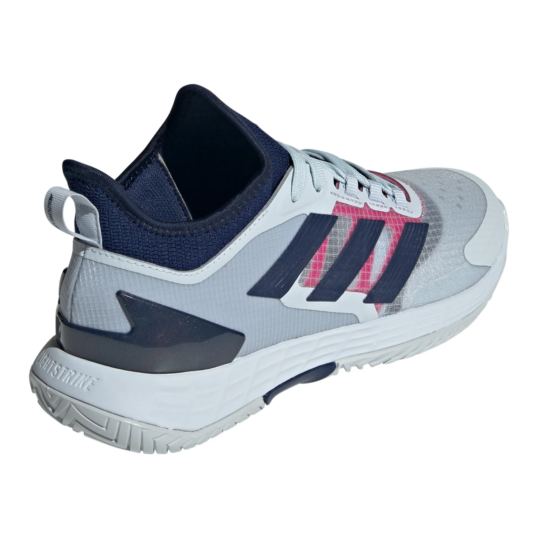 Adidas Adizero Ubersonic 4.1 Men Tennis Shoes - Halo Blue/Dark Blue/Team Shock Pink Calabasas Shoes Adidas