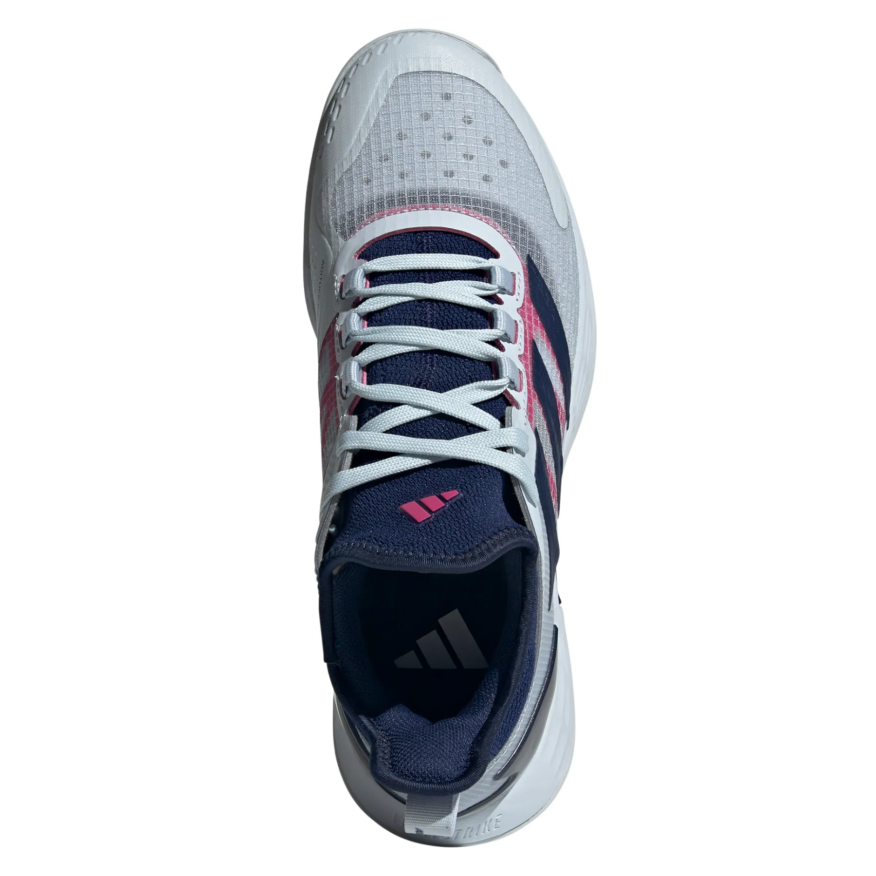 Adidas Adizero Ubersonic 4.1 Men Tennis Shoes - Halo Blue/Dark Blue/Team Shock Pink Shoes Adidas Cheap