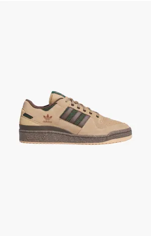 Adidas Forum 84 Low Adv Shoes, Beige / Dark Green Adidas Run Dmc Shoes
