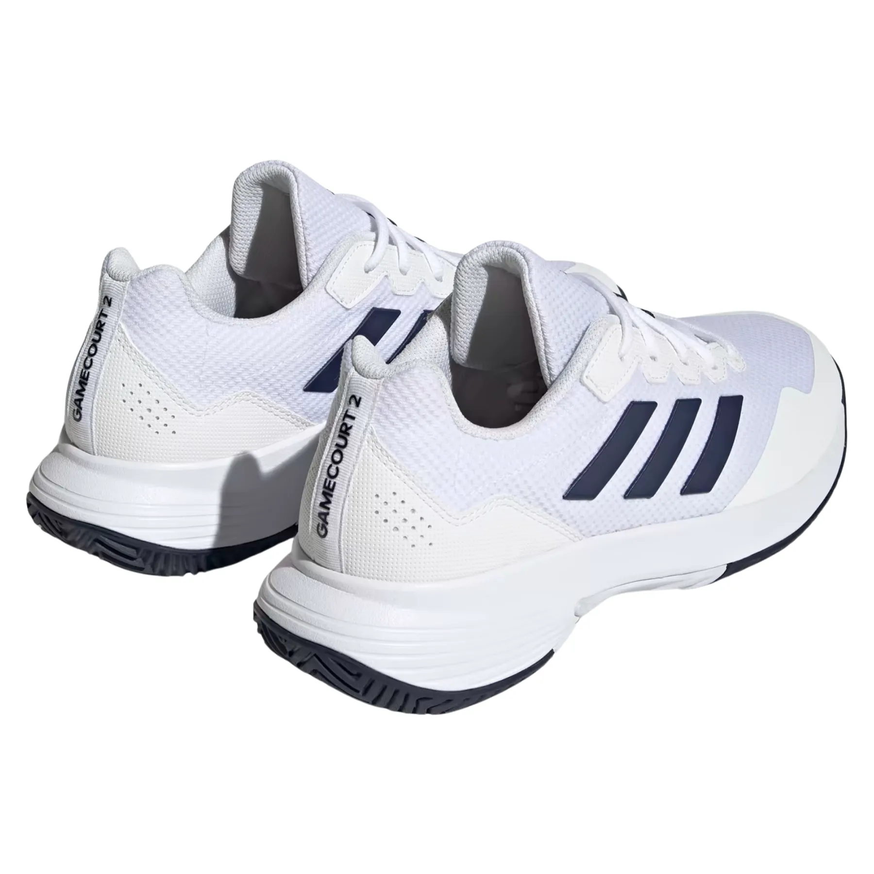 Adidas Game Court 2.0 Mens Tennis Shoes - Cloud White / Team Navy Blue 2 / Cloud White Adidas Light Strike Running Shoes