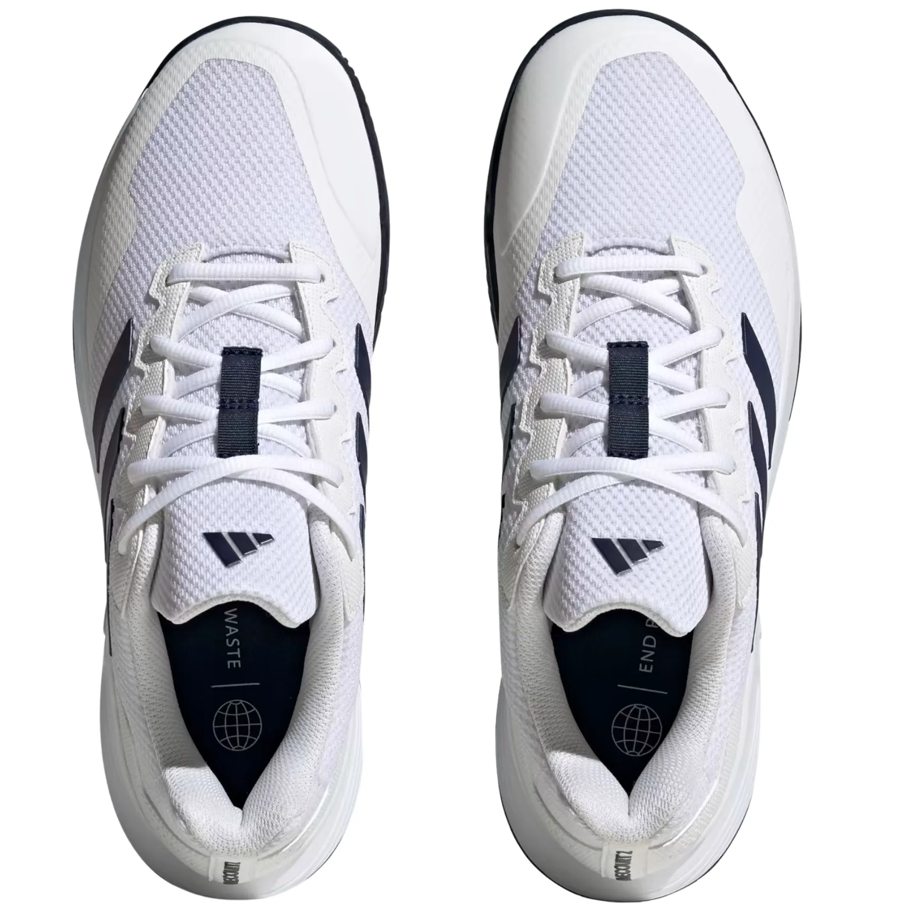 Japan Exclusive Adidas Shoes Adidas Game Court 2.0 Mens Tennis Shoes - Cloud White / Team Navy Blue 2 / Cloud White