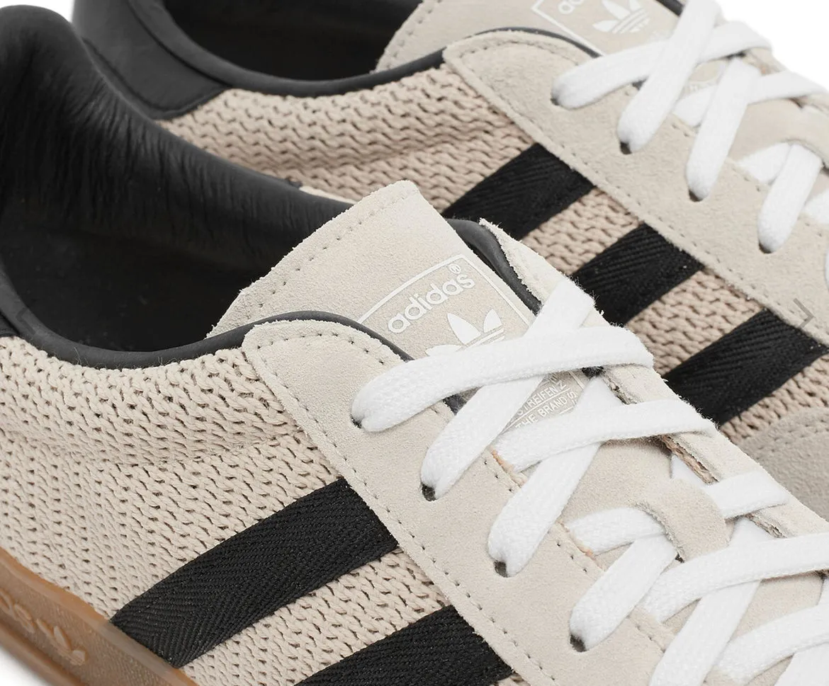 Adidas Gazelle Indoor Aluminium Core Black Football Shoes Adidas