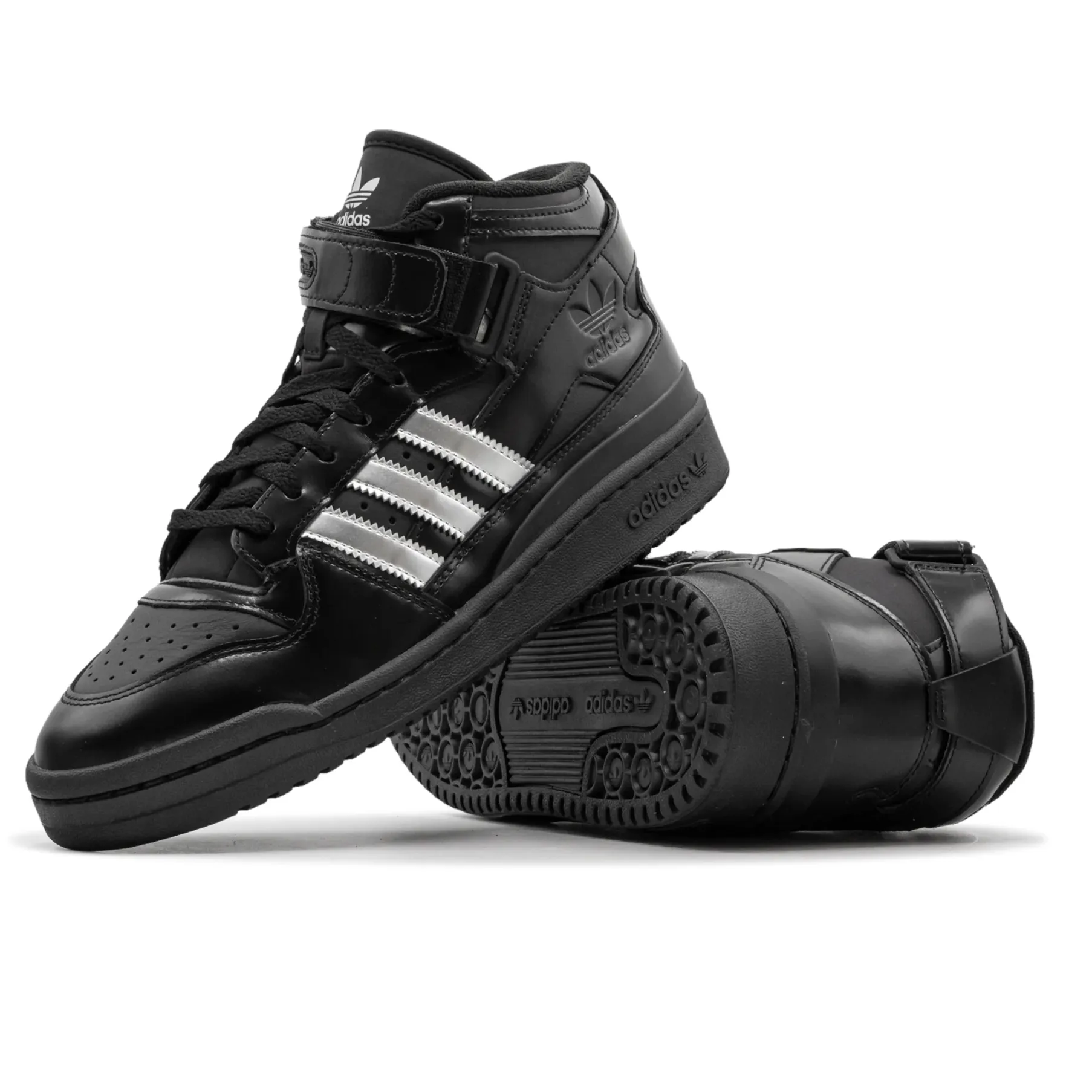 Adidas Puremotion Shoes ADIDAS HEITOR FORUM 84 MID ADV CORE BLACK / SILVER METALLIC