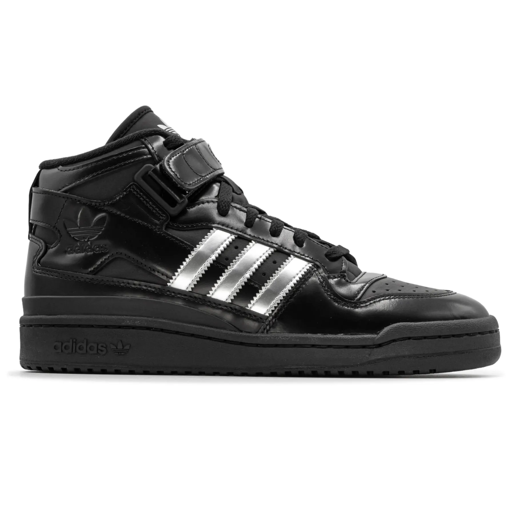 ADIDAS HEITOR FORUM 84 MID ADV CORE BLACK / SILVER METALLIC Adidas Sizing Shoe