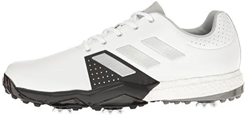 Adidas Grand Court Alpha 00's Shoes adidas Men's Adipower Boost 3 Golf Shoe, White/Silver Metallic/Black, 9.5 M US