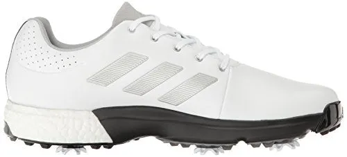 adidas Men's Adipower Boost 3 Golf Shoe, White/Silver Metallic/Black, 9.5 M US Adidas Weightlifting Shoe
