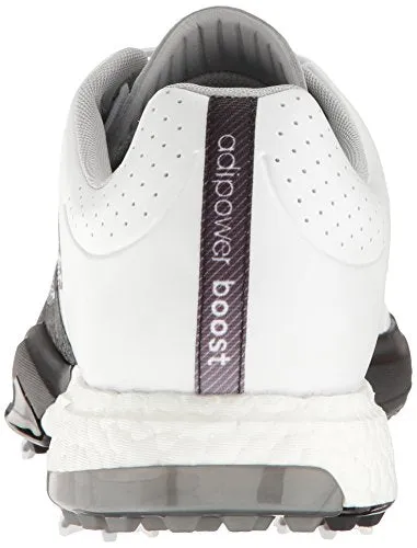 Adidas Zg23 Golf Shoes adidas Men's Adipower Boost 3 Golf Shoe, White/Silver Metallic/Black, 9.5 M US