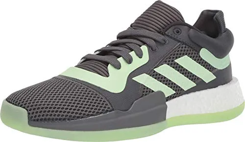 adidas Men's Marquee Boost Low Basketball Shoe, Carbon/Glow Green/Grey, 14 M US Adidas Indoor Soccer Shoes Copa