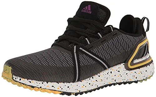 adidas Men's Solarthon Primegreen Spikeless Golf Shoes, Core Black/Purple/Solar Gold, 13 Adidas Make Your Own Shoe