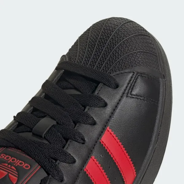 Adidas Men's Superstar Ii Shoes - Black / Better Scarlet Adidas Tokyo Shoes
