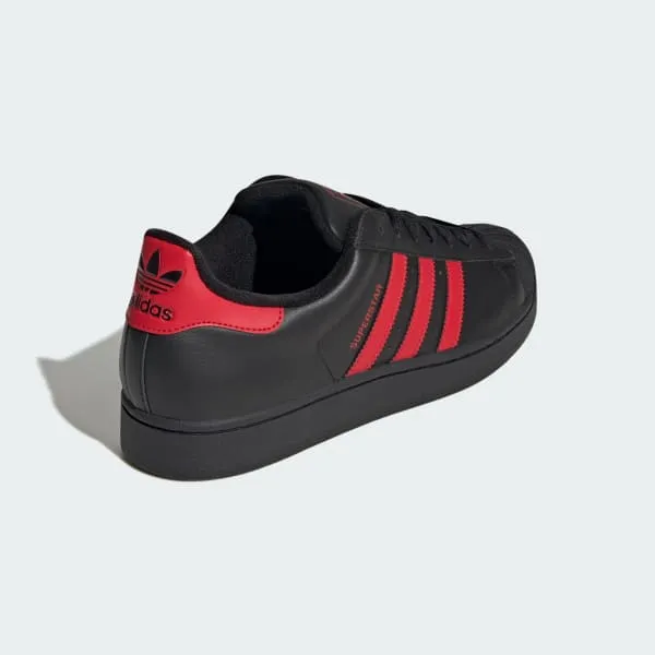 Adidas Stan Smith Casual Shoes Adidas Men's Superstar Ii Shoes - Black / Better Scarlet