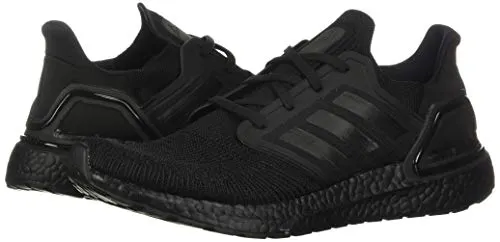 Adidas Non Marking Shoes Badminton adidas Men's Ultraboost 20 Running Shoe, Black/Black/Solar Red, 11 M US