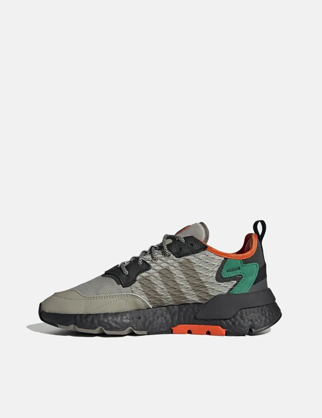 Adidas Shoes Indoor adidas Nite Jogger Shoes (EE5569) - Black / Seasame / Orange