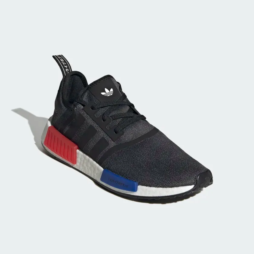 Adidas NMD R1 Core Black / Semi Lucid Blue / Glory Red Adidas New Messi Shoes