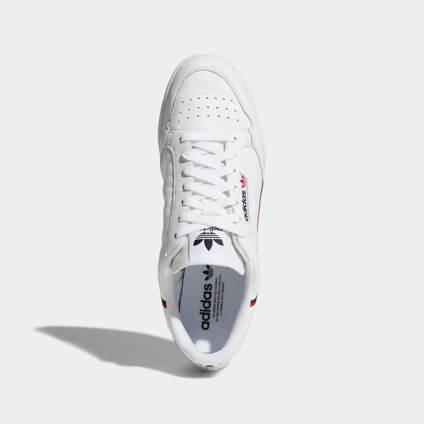 Top Ten Adidas Shoes Adidas Originals Continental 80 (White / Scarlet)
