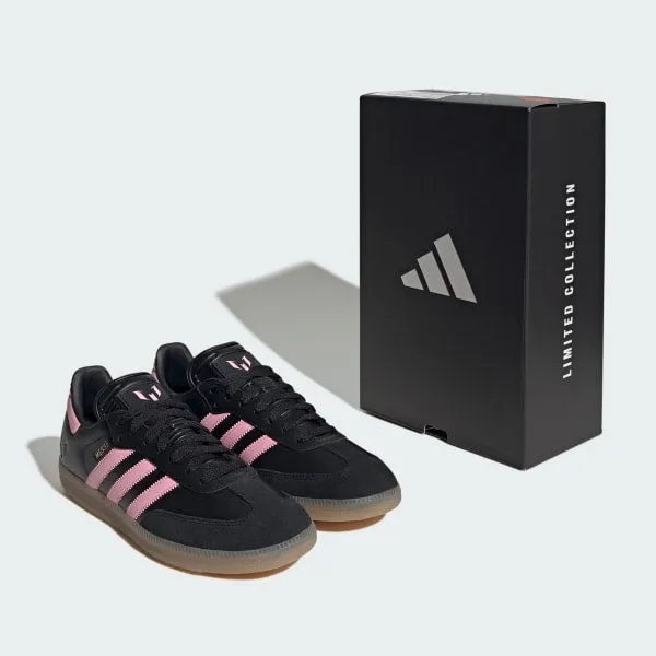 Adidas Shoes With Fur Adidas Men's Samba Messi Shoes - Black / Gold Metallic