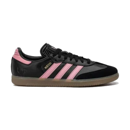 Adidas Wrestling Shoes Vintage Adidas Men's Samba Messi Shoes - Black / Gold Metallic