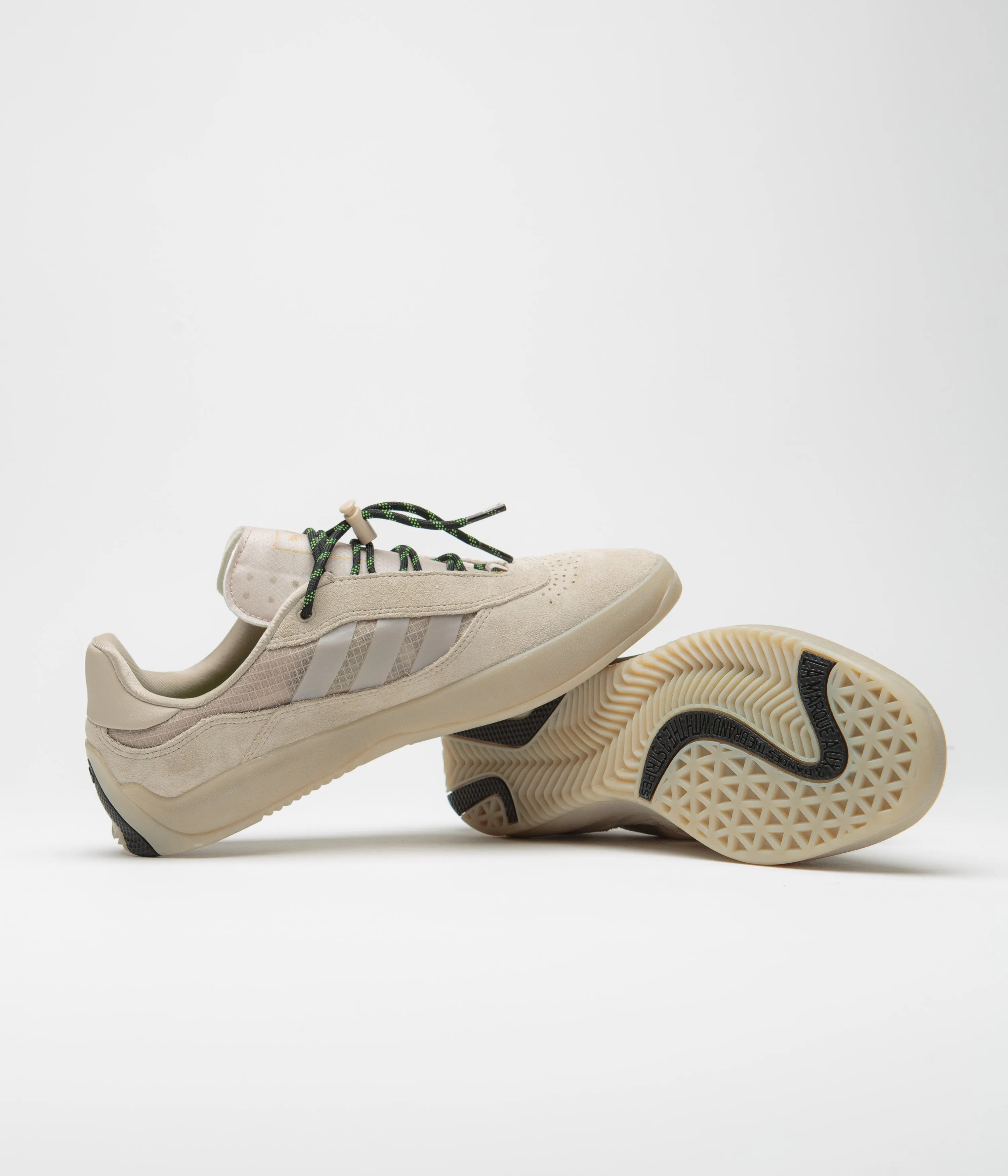 Adidas Puig Shoes - Wonder Beige / Wonder Beige / Core Black Adidas S2g 24 Leather Spikeless Golf Shoes