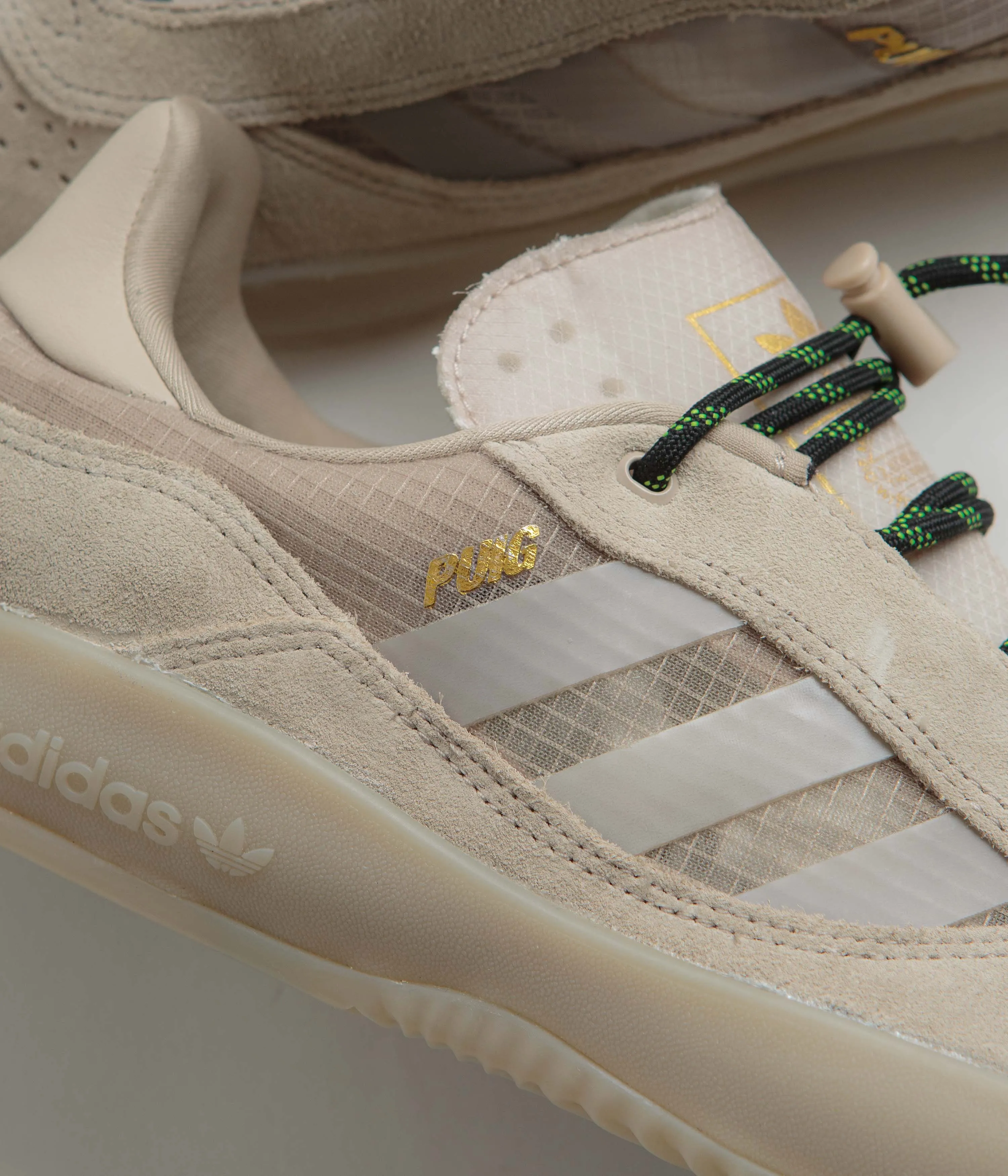 Adidas Puig Shoes - Wonder Beige / Wonder Beige / Core Black Adidas Shoes Skateboarding