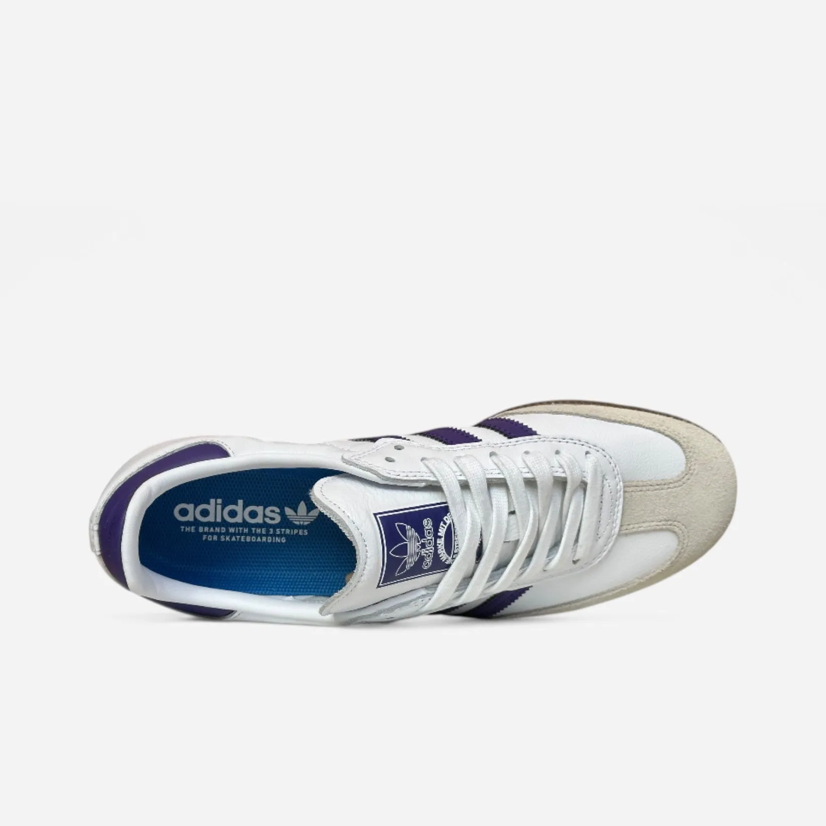Adidas Preschool X_plrpath Shoes ADIDAS - Samba ADV Shoes - Footwear White/Core Purple/Gold Metallic