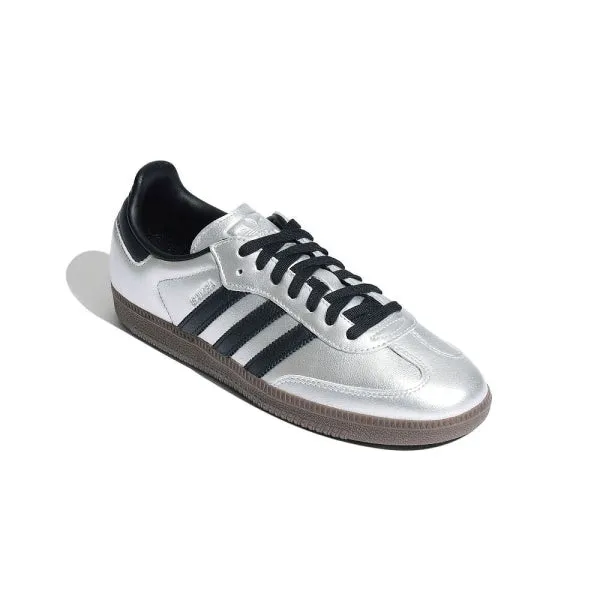 Adidas Samba OG Silver Metallic Black Gum Adidas Steel Toe Shoes