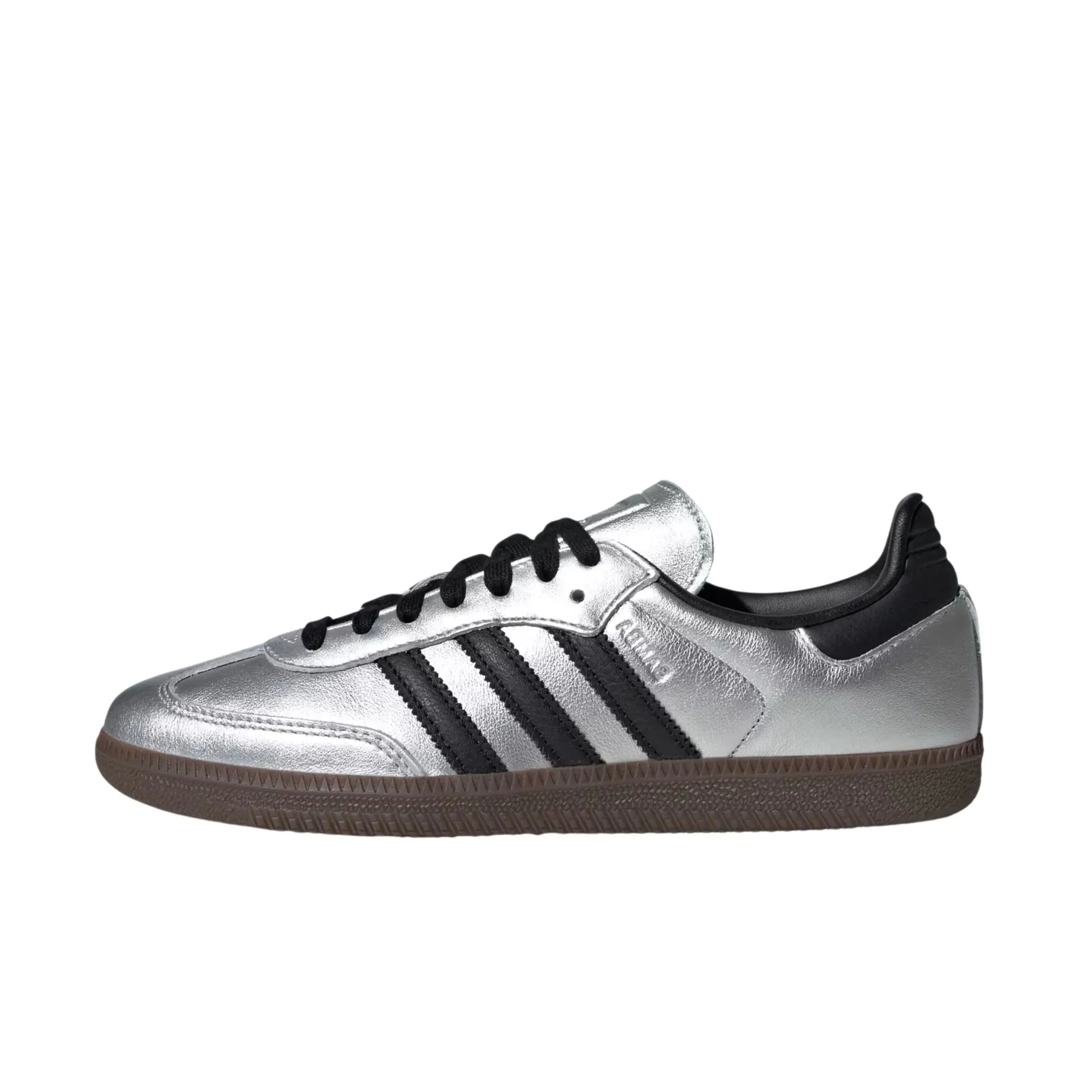 Adidas Samba OG Silver Metallic Black Gum New Model Of Adidas Shoes