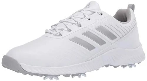 Adidas Tyshawn Shoe adidas Women's W Response Bounce 2 Golf Shoe, FTWR White/Silver Metallic/Grey Two, 8.5 Medium US