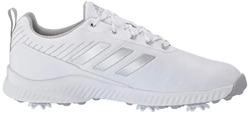 Athletic Adidas Shoes adidas Women's W Response Bounce 2 Golf Shoe, FTWR White/Silver Metallic/Grey Two, 8.5 Medium US