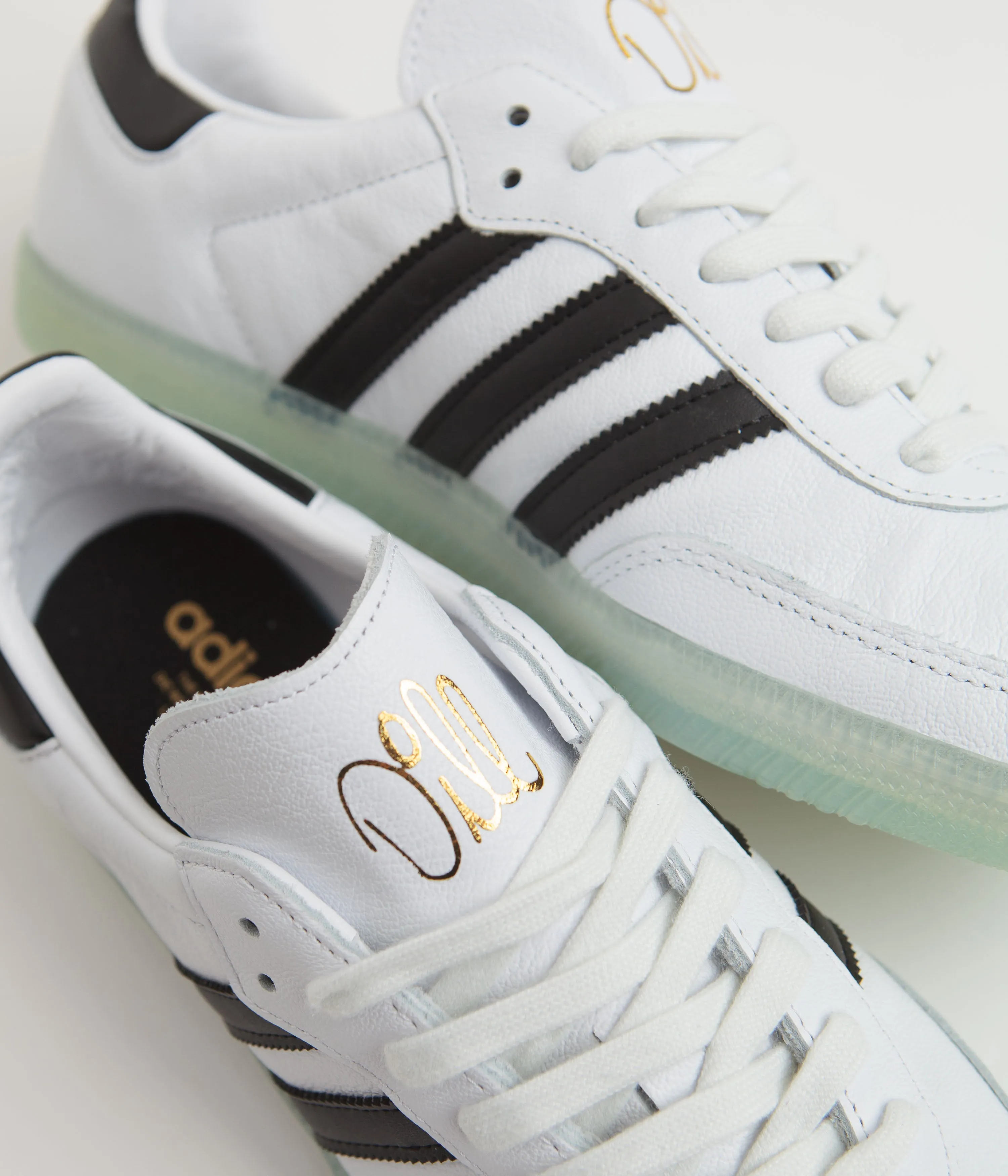 Adidas x Dill Samba Shoes - FTWR White / Core Black / Gold Metallic Adidas Crazy Iiinfinity Shoes