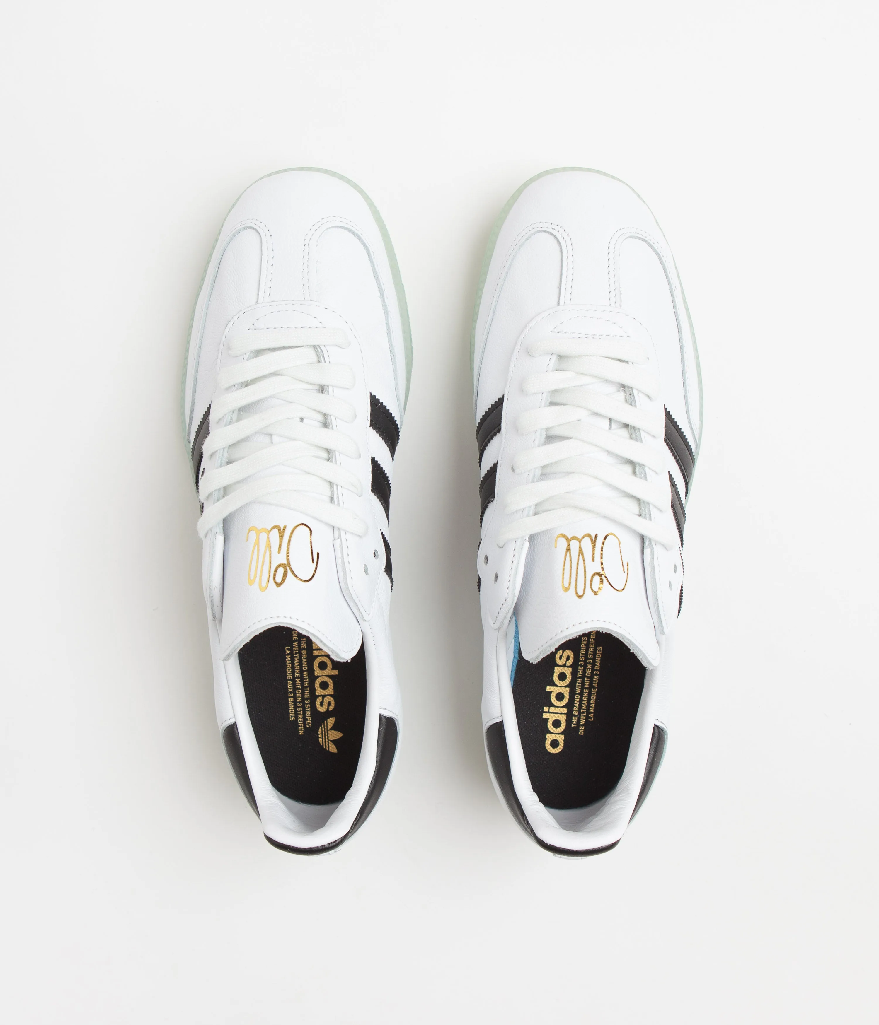Adidas Volleyball.shoes Adidas x Dill Samba Shoes - FTWR White / Core Black / Gold Metallic