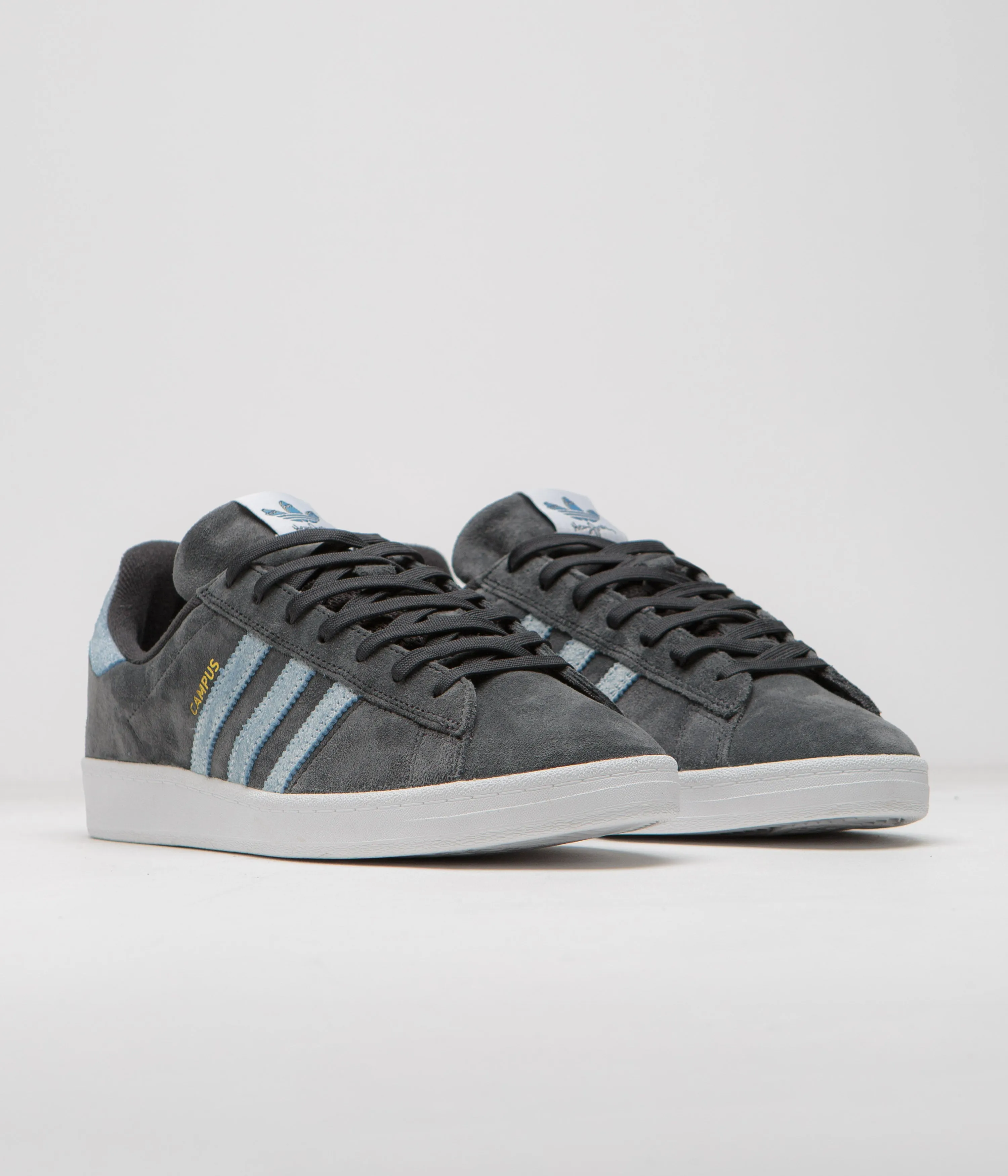 Family Adidas Shoes Adidas x Henry Jones Campus ADV Shoes - Carbon / Cloud White / Light Blue