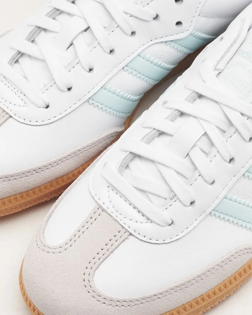 Adidas Indoor Shoes Adidas Kids' Samba Og Shoes - White / Semi Flash Aqua