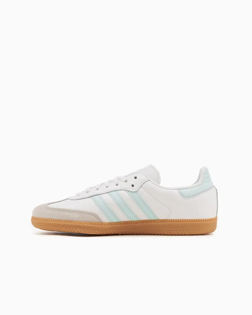 Adidas Leather Tennis Shoes Adidas Kids' Samba Og Shoes - White / Semi Flash Aqua