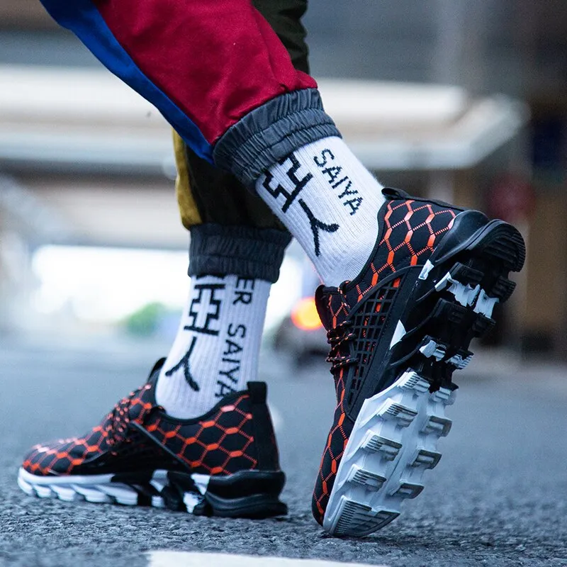 Running Shoe Store Gait Analysis 3d Scan Flat Feet Men Casual Blade Shoes Mesh Sneakers Men Breathable Outoor Walking Flat Men Shoes Trainers Custom Logo Packing for Drop Shipping