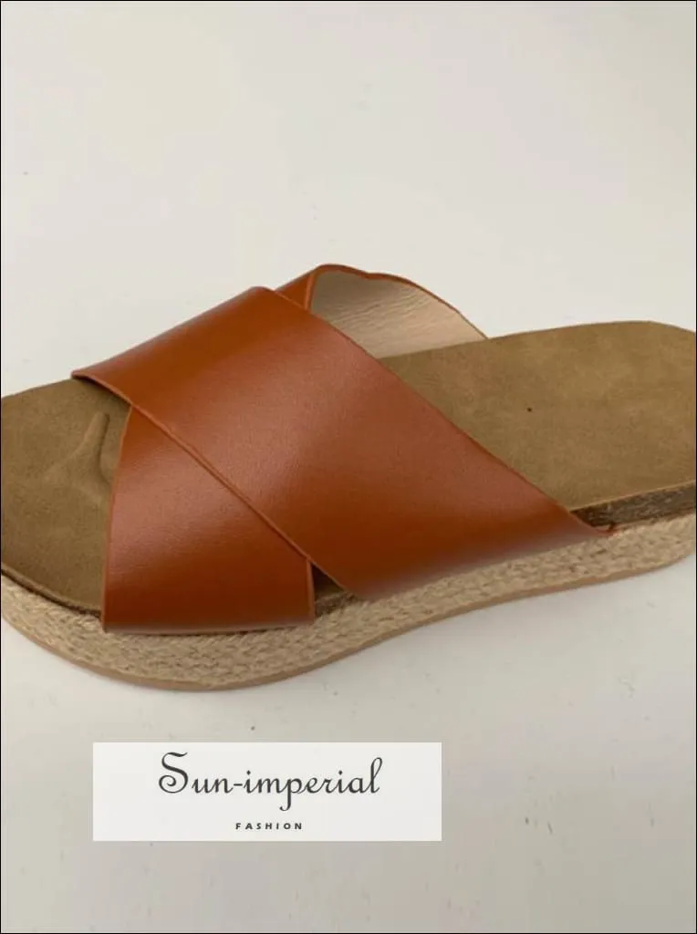 Leopard Summer Women Slippers Open Toe Platform Casual Shoes each Ladies Outdoor Flip Flops X Shape Flip Flops With Fabric