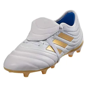 Shoes Adidas Messi Aidas Copa Gloro 19.2 FG (9.5), White/Gold Metallic/Football Blue