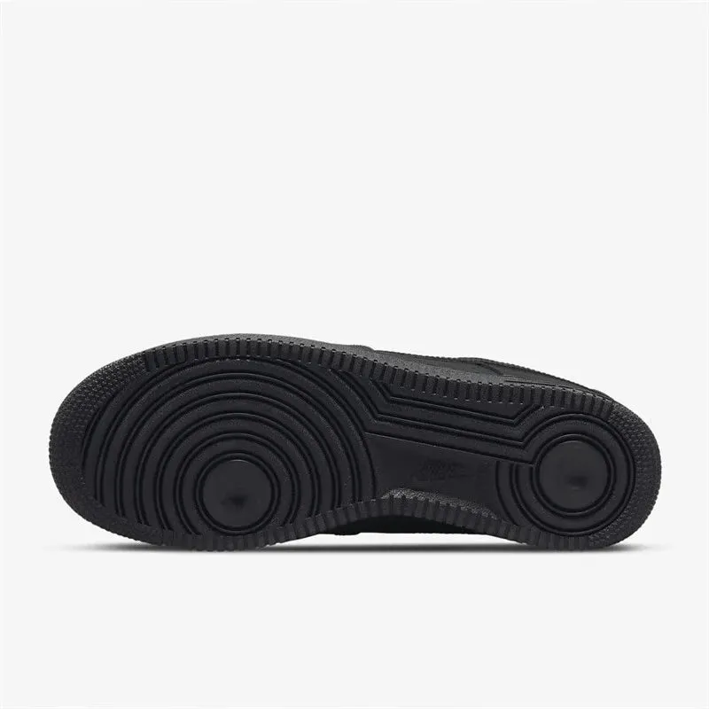 Air Force 1 Black & White Skate Shoes  Nike AF1 Casual Sports Sneakers for Men & Women, Comfortable Streetwear Long Run Shoes Asics