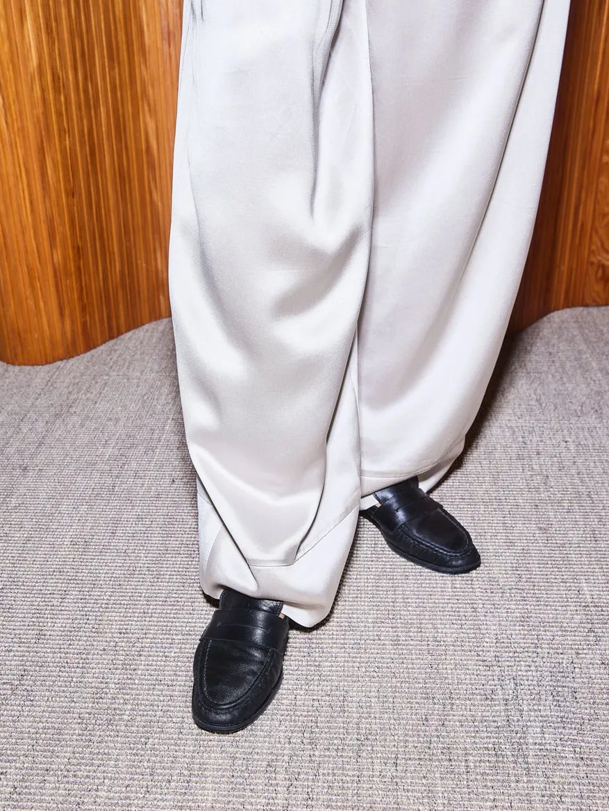 Red Loafers Airola Black Nappa Loafers