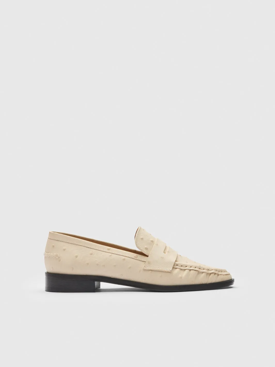 Airola Linen Printed Ostrich Loafers Loafers And Dress