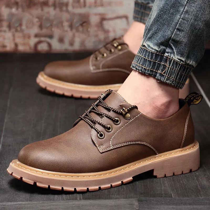 Volcom Work Boots Men's Italian Luxury Classic Oxford Shoes