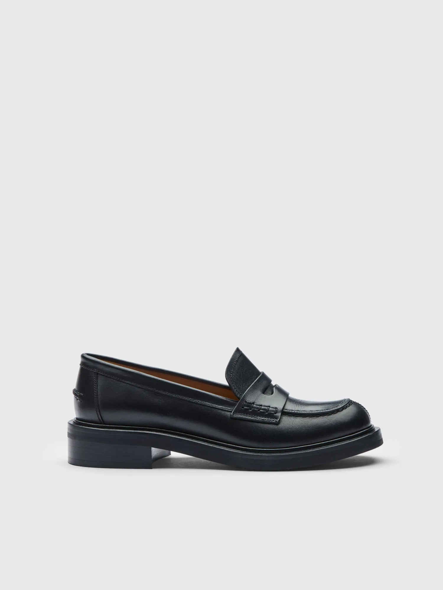 Albaredo Black Leather Loafers Fugazi Loafers
